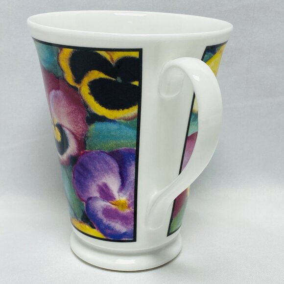 Crown Trent Flora Fine Bone China Mug 12oz Made In England - Picture 6 of 9